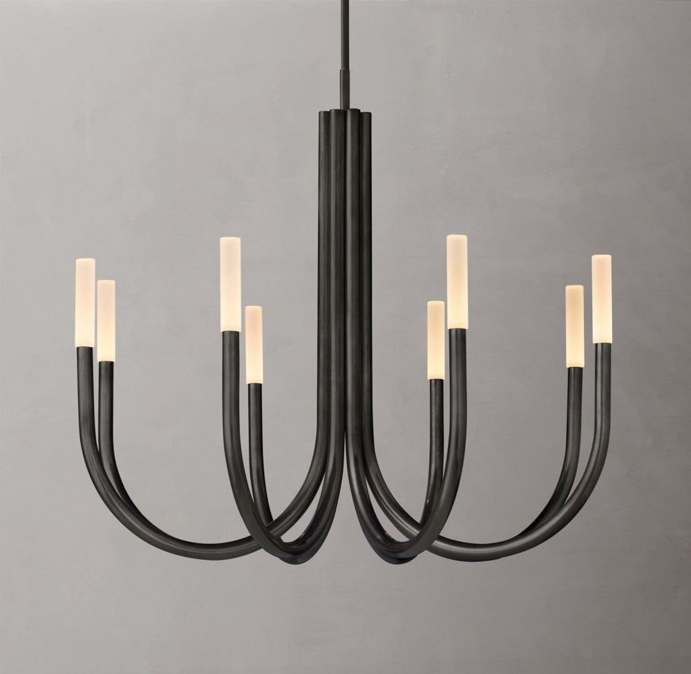 Rousseau Brass LED Round Chandelier