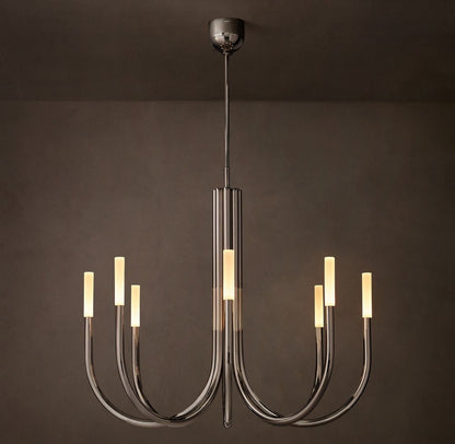 Rousseau Brass LED Round Chandelier