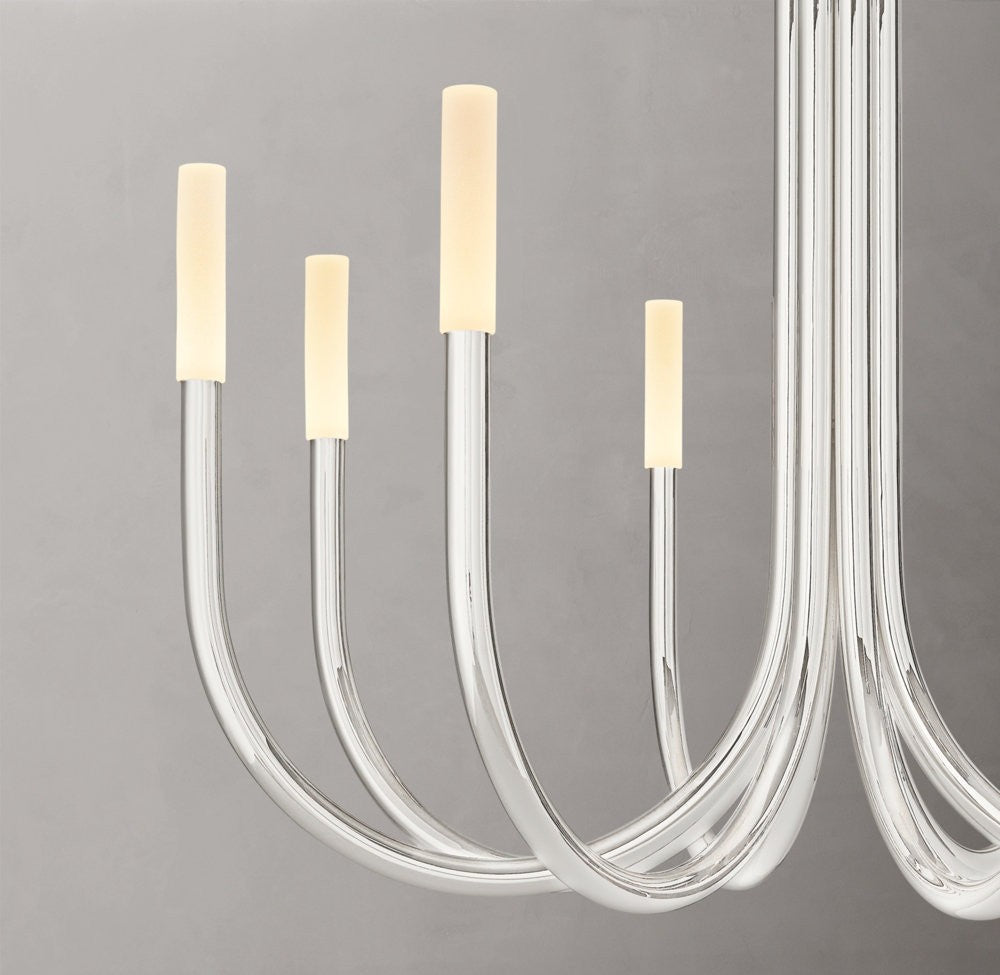 Rousseau Brass LED Round Chandelier