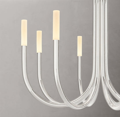 Rousseau Brass LED Round Chandelier