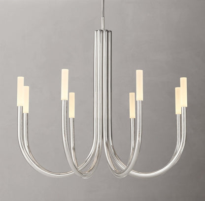 Rousseau Brass LED Round Chandelier