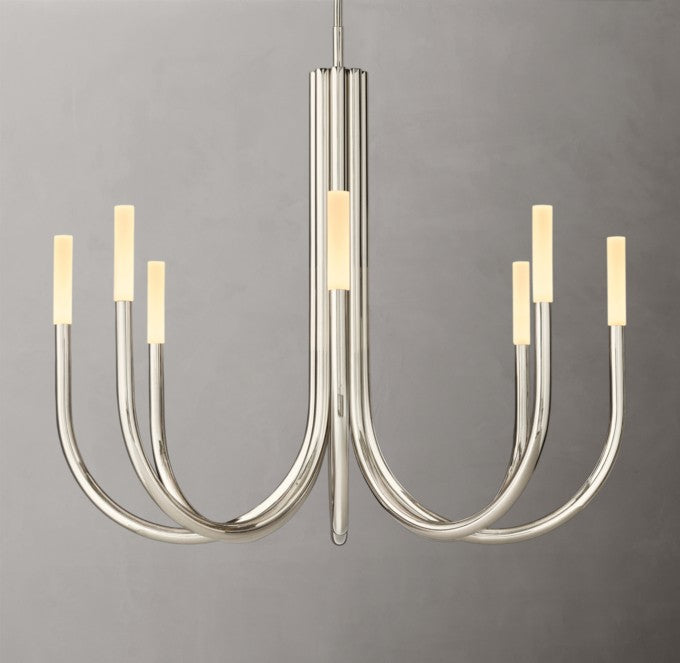 Rousseau Brass LED Round Chandelier