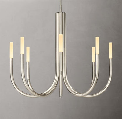 Rousseau Brass LED Round Chandelier