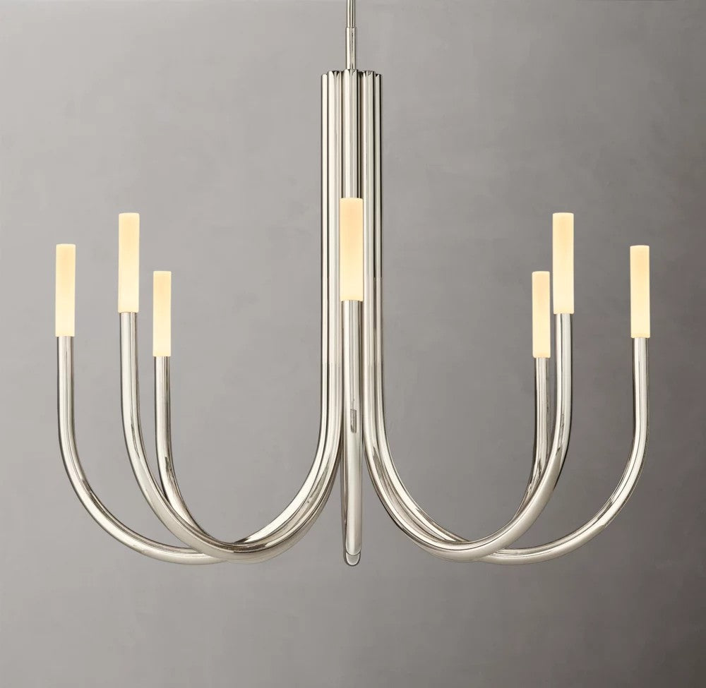 Rousseau Brass LED Round Chandelier