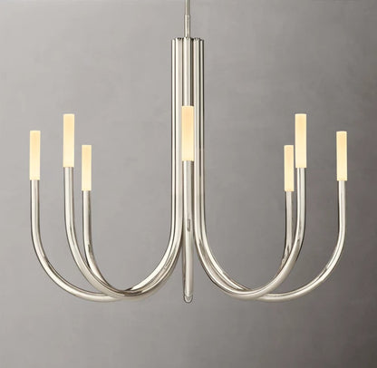 Rousseau Brass LED Round Chandelier