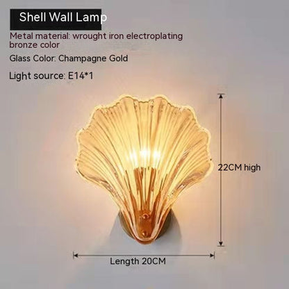 Shell Glass Wall Sconce