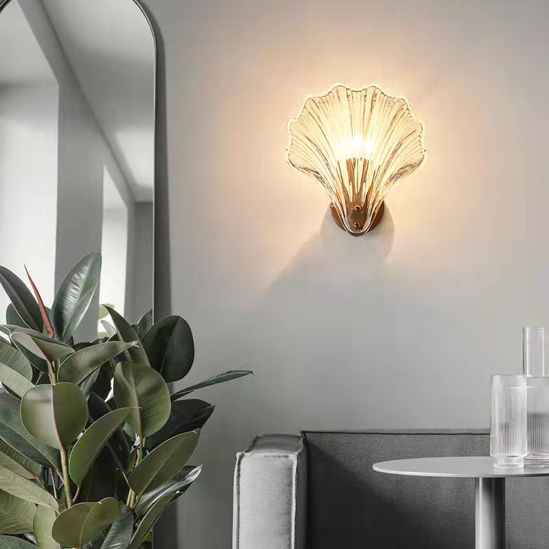 Shell Glass Wall Sconce