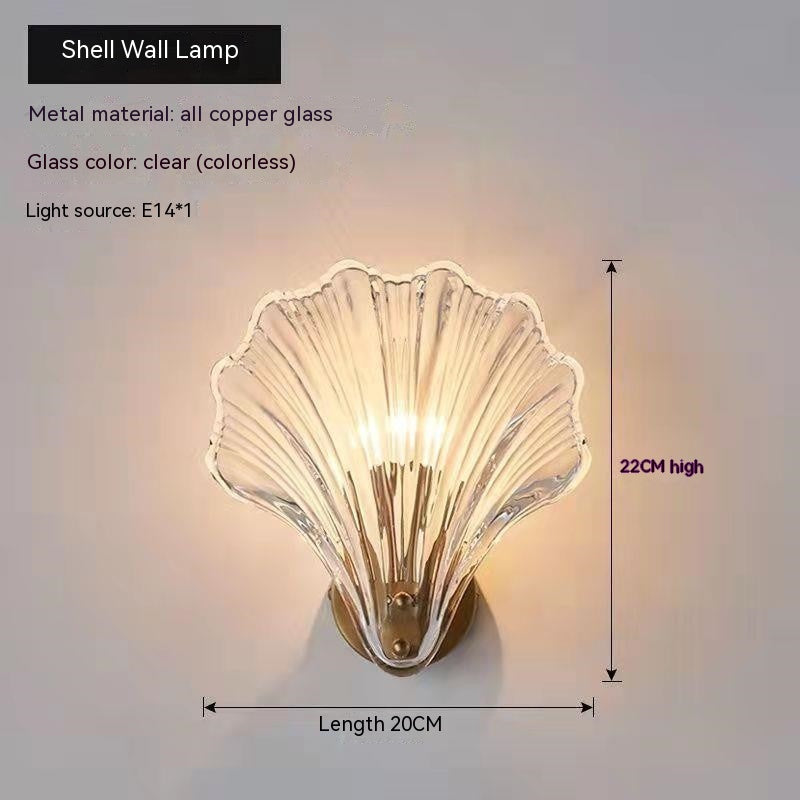 Shell Glass Wall Sconce
