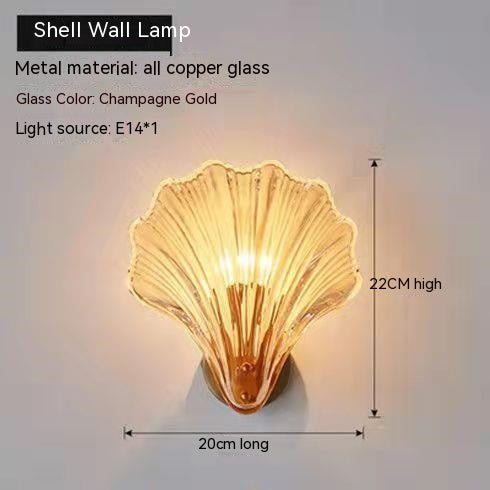 Shell Glass Wall Sconce