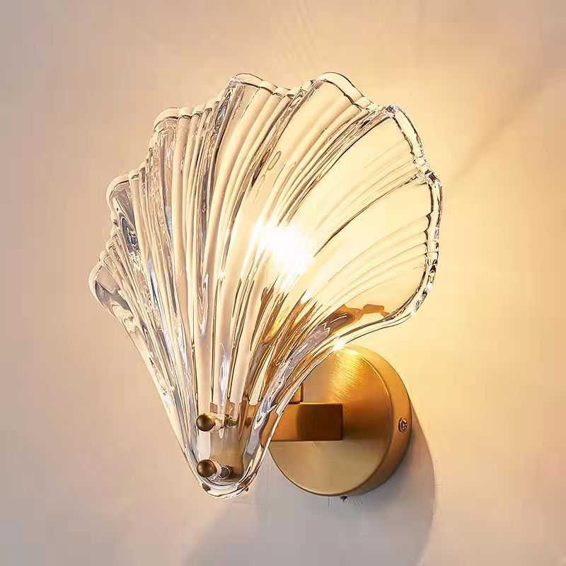 Shell Glass Wall Sconce