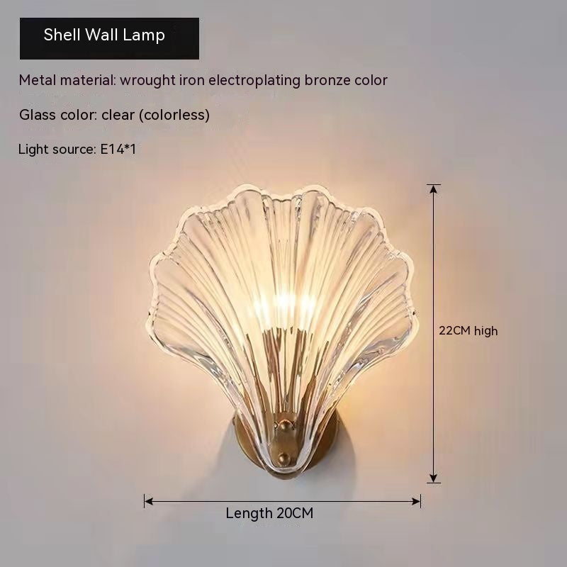 Shell Glass Wall Sconce