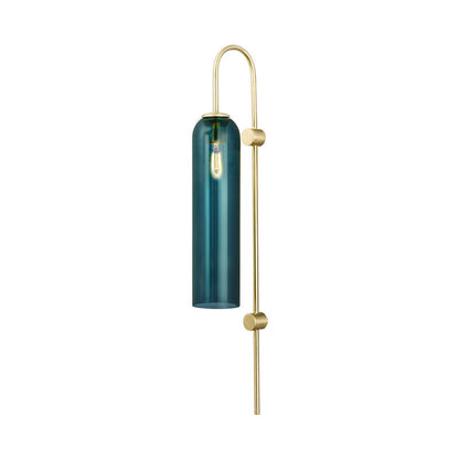 Tall Glass Bedside Wall Light