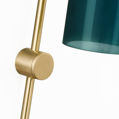 Tall Glass Bedside Wall Light