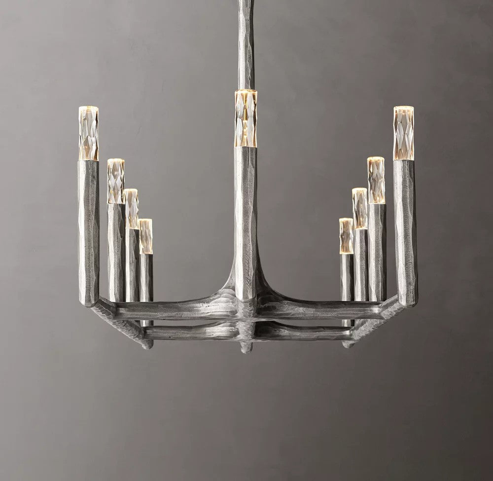 Thaddeus Forged Brass Linear Chandelier