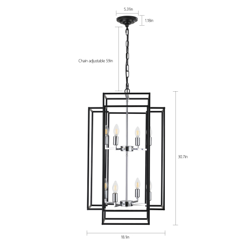 Tiered Lantern Foyer Chandelier