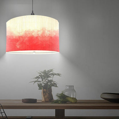 Watercolour Bamboo Lampshade