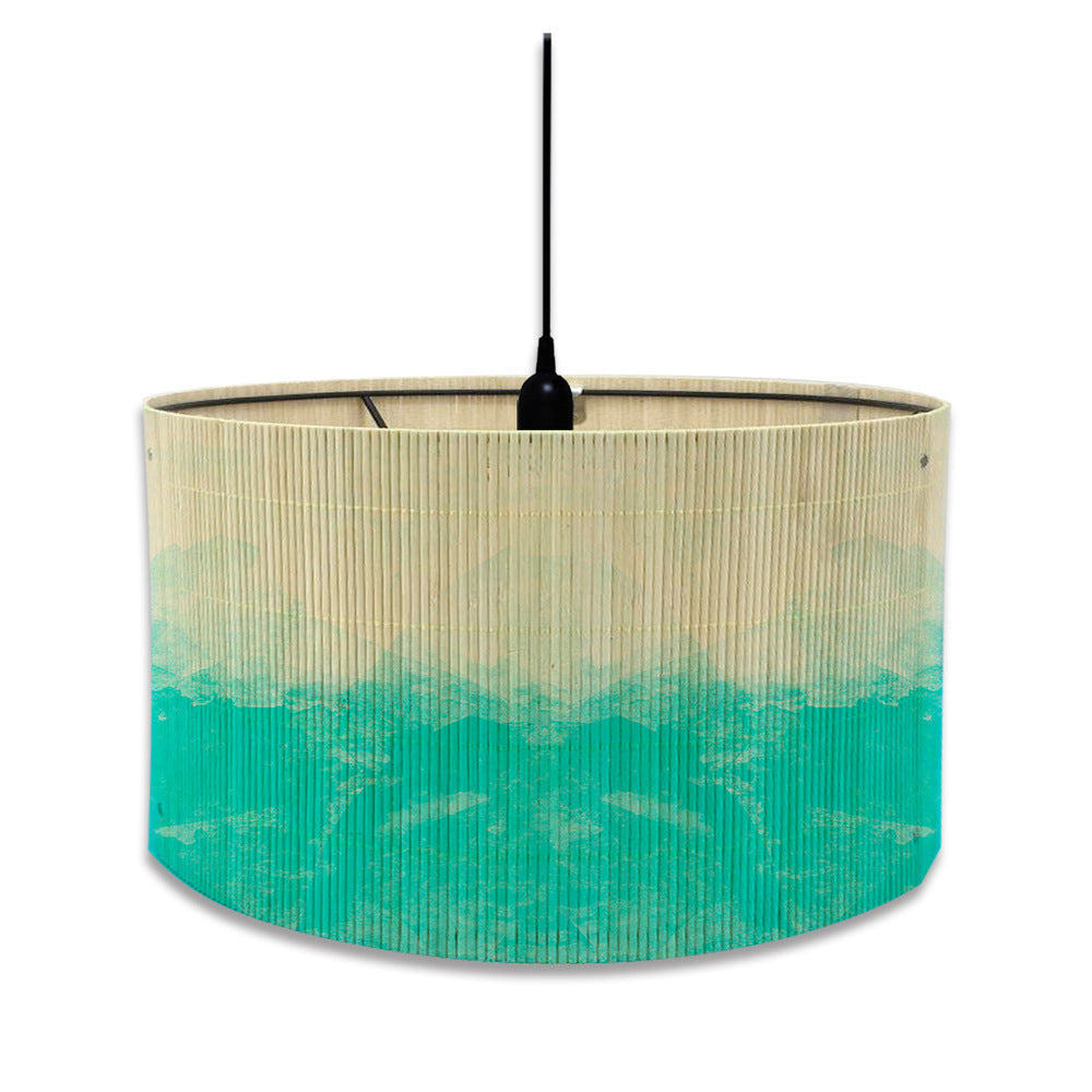 Watercolour Bamboo Lampshade